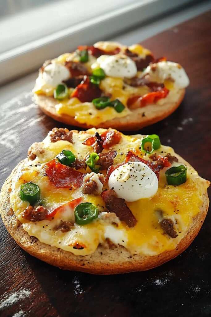 Storing the English Muffin Breakfast Pizza