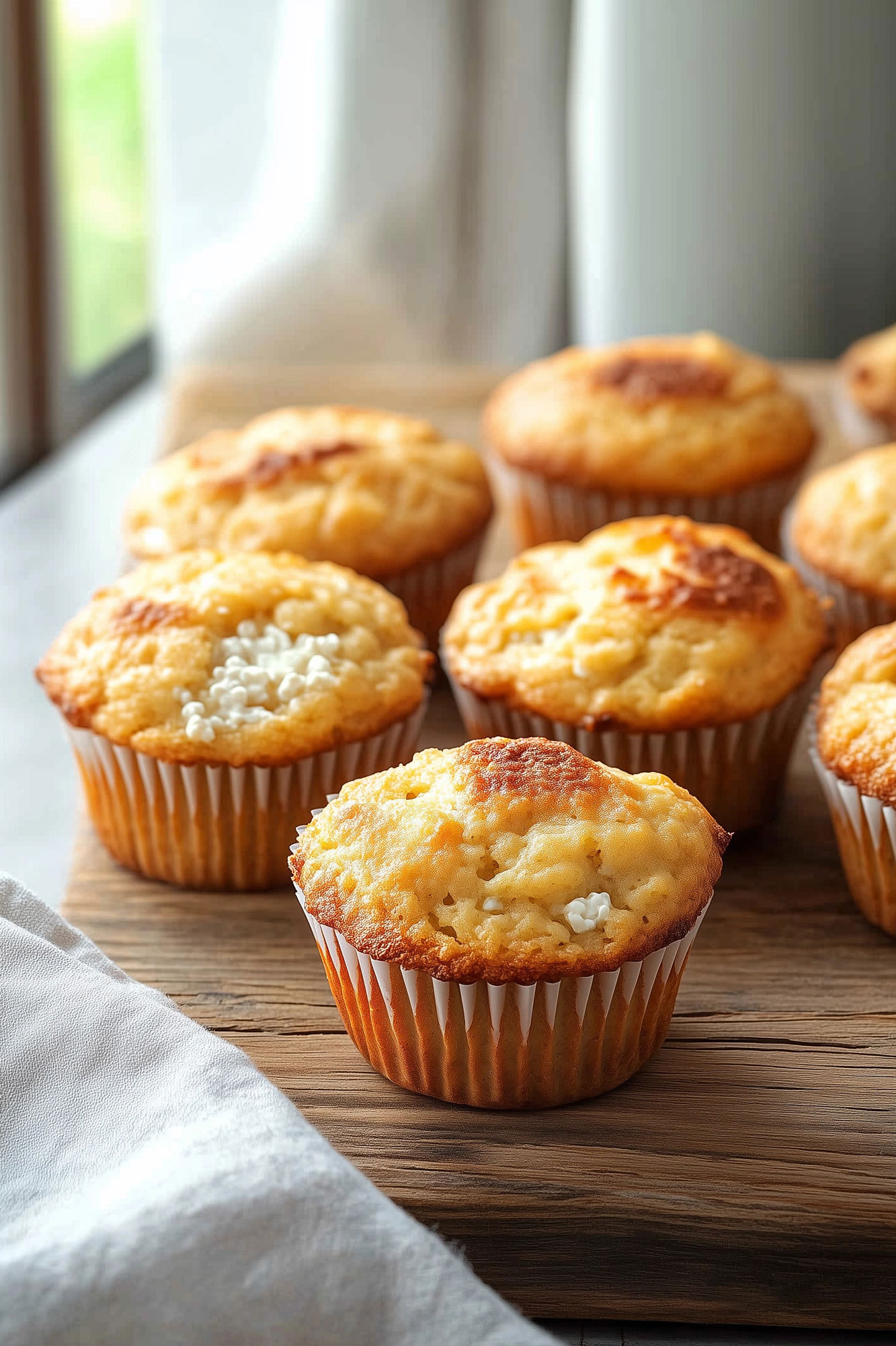 Savory Cottage Cheese Muffins