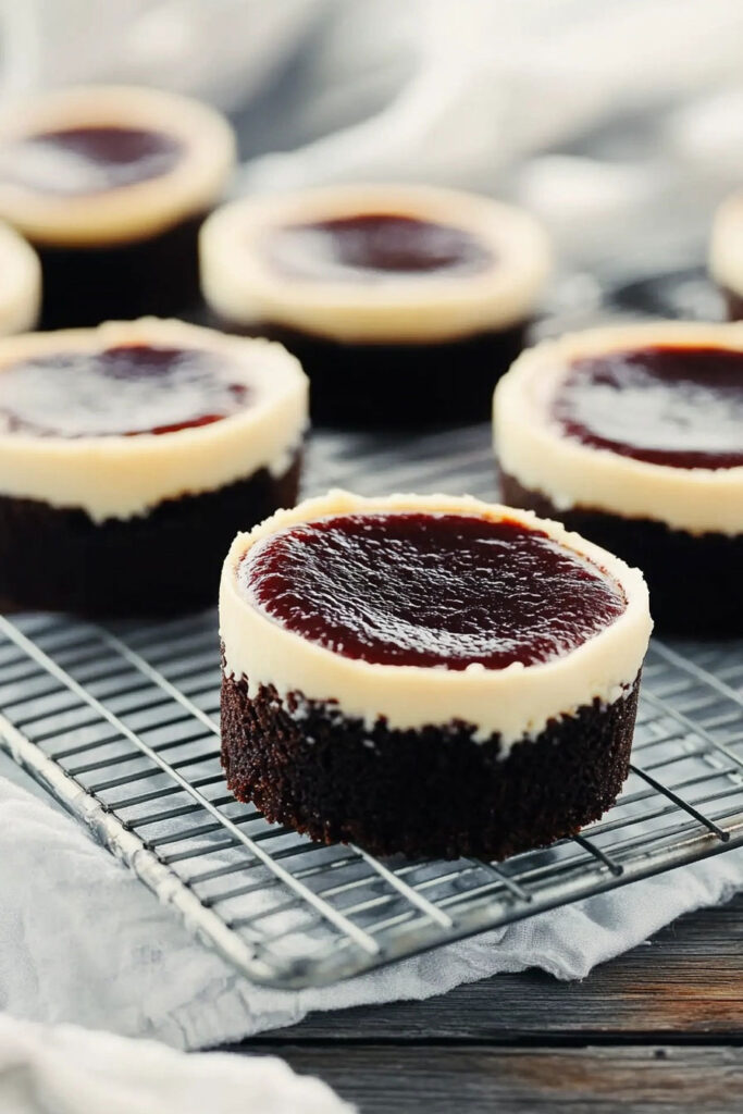 Baking Techniques Mini Black Bottom Cheesecakes