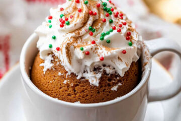 Gingerbread Mug Cake