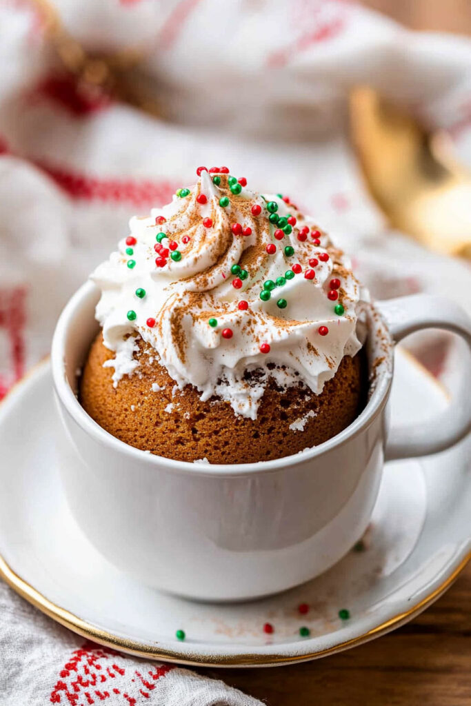 Gingerbread Mug Cake