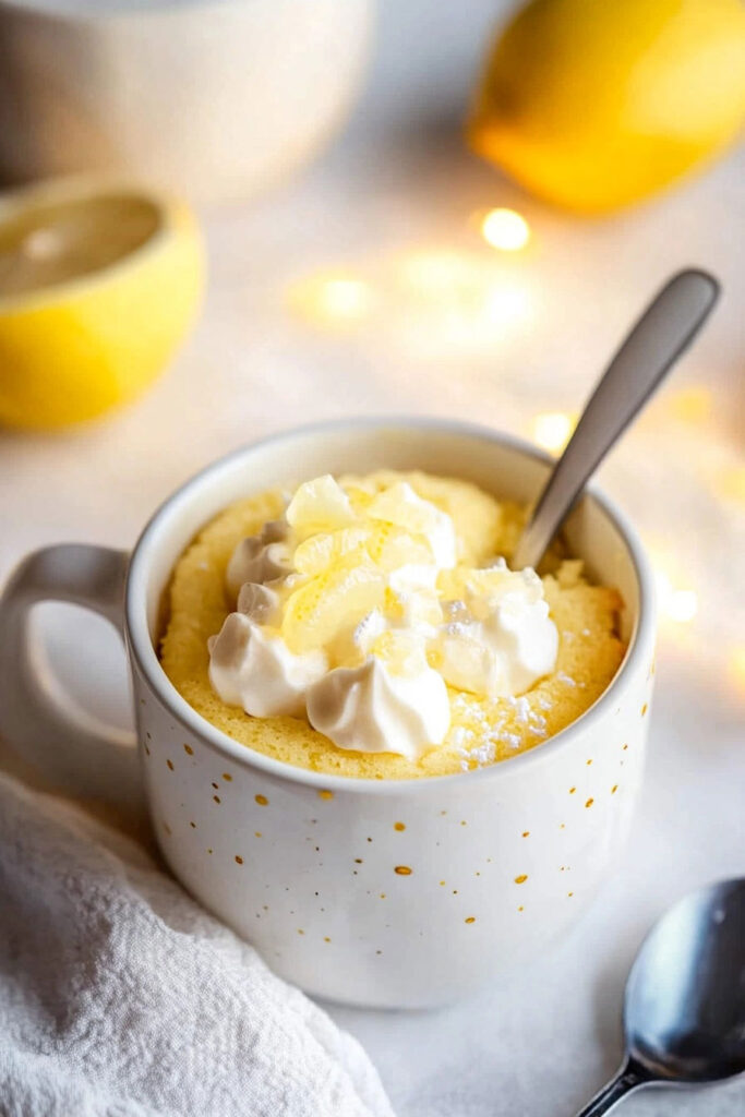 Instructions for Lemon Mug Cake