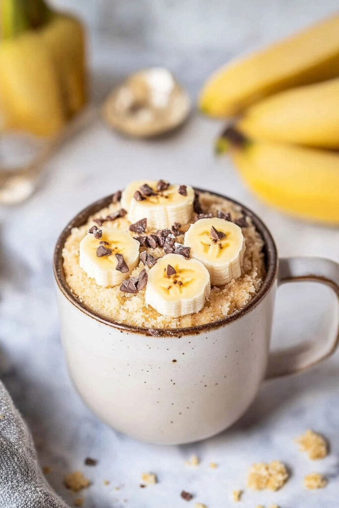 Instructions for Making Banana Mug Cake