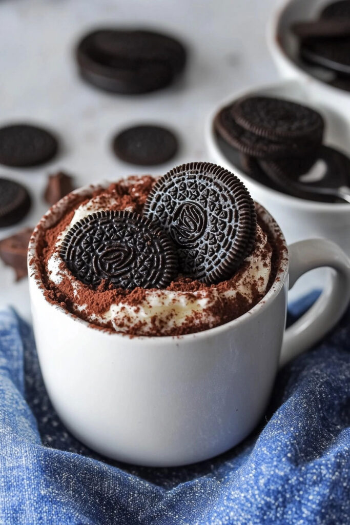 Instructions for Oreo Mug Cake