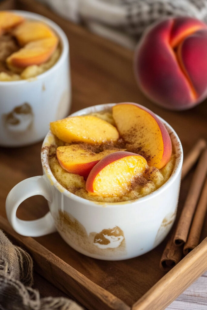 Instructions for Peach Mug Cake