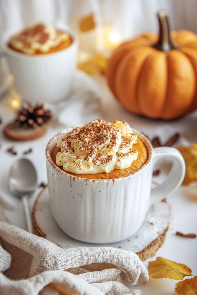 Instructions for Pumpkin Mug Cake