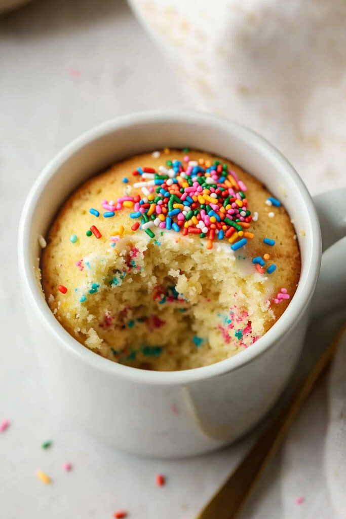 Instructions for Sugar Cookie Mug Cake