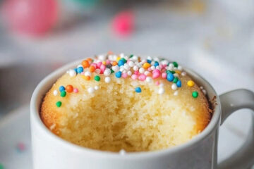 Microwave Vanilla Mug Cake