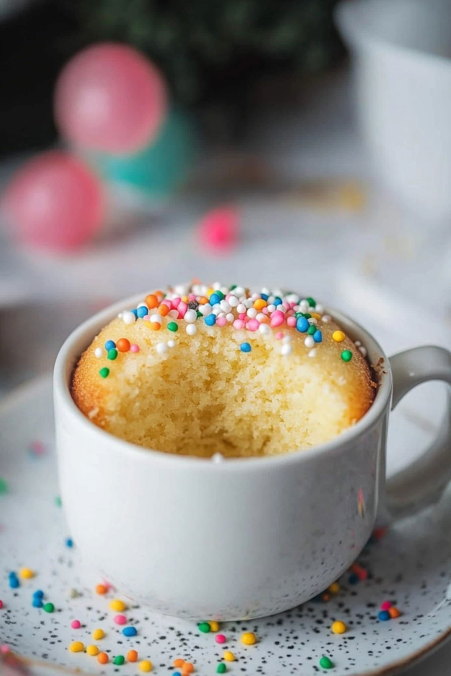 Microwave Vanilla Mug Cake