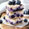 No Bake Blueberry Cheesecake Bars