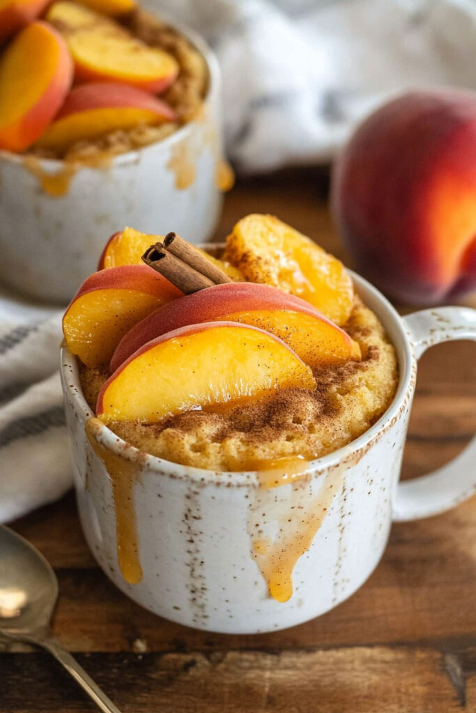 Peach Mug Cake