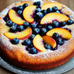 Peach and Blueberry Greek Yogurt Cake Recipe