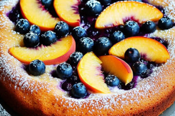 Peach and Blueberry Greek Yogurt Cake Recipe