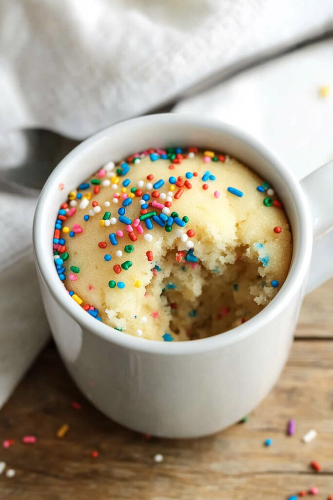 Perfect Sugar Cookie Mug Cake