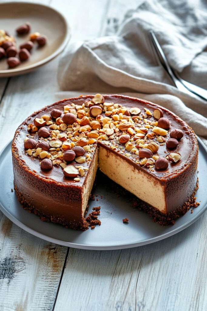 Preparation Chocolate Hazelnut Cheesecake