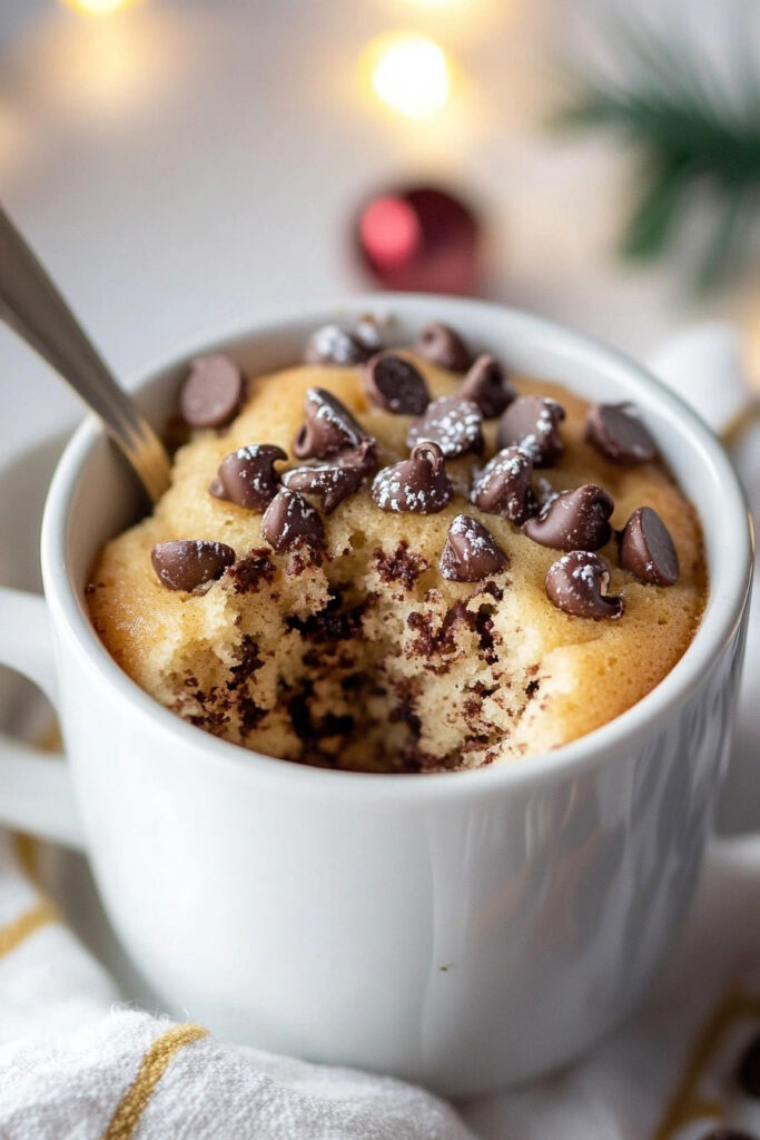 Serving Suggestions Chocolate Chip Mug Cake