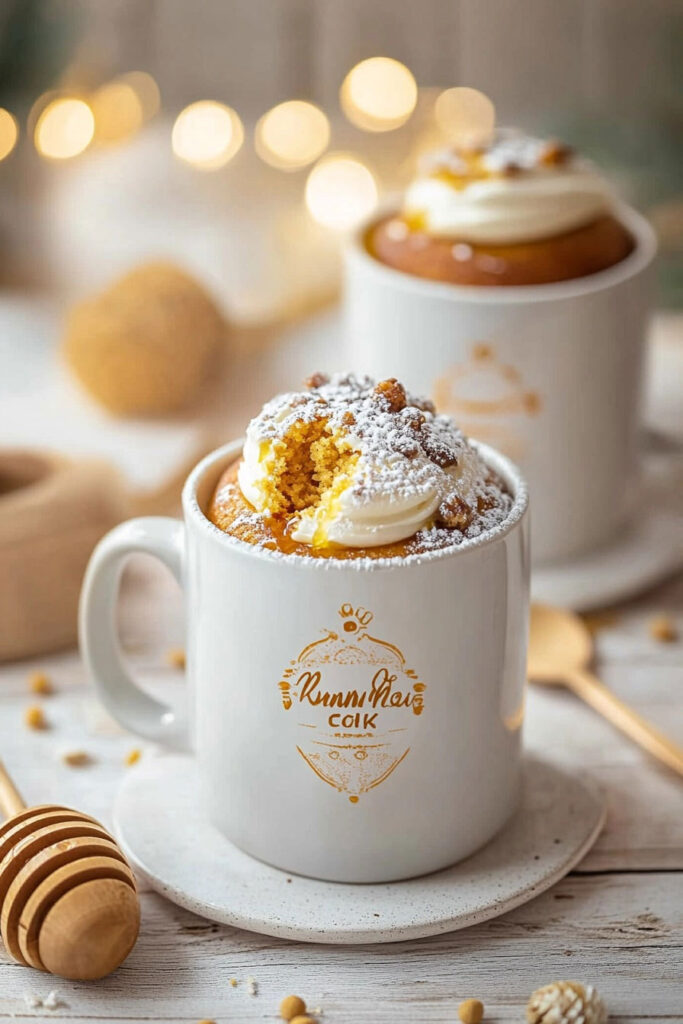 Serving Suggestions Honey Mug Cake