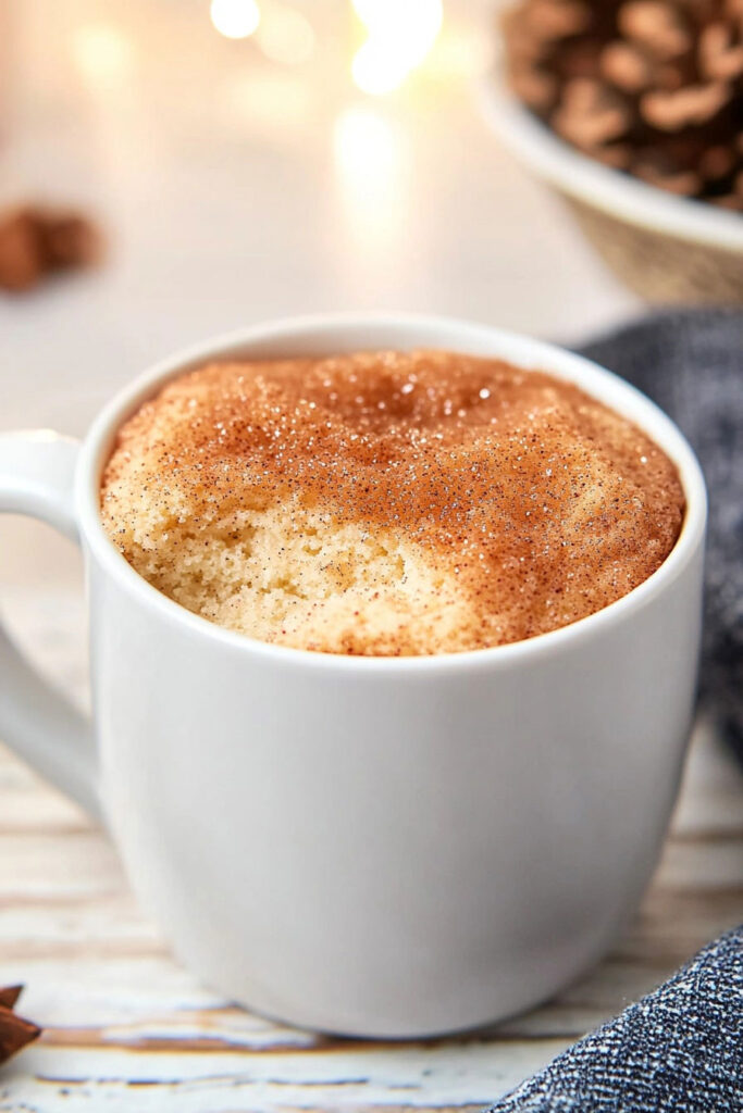 Serving Suggestions on Snickerdoodle Mug Cake