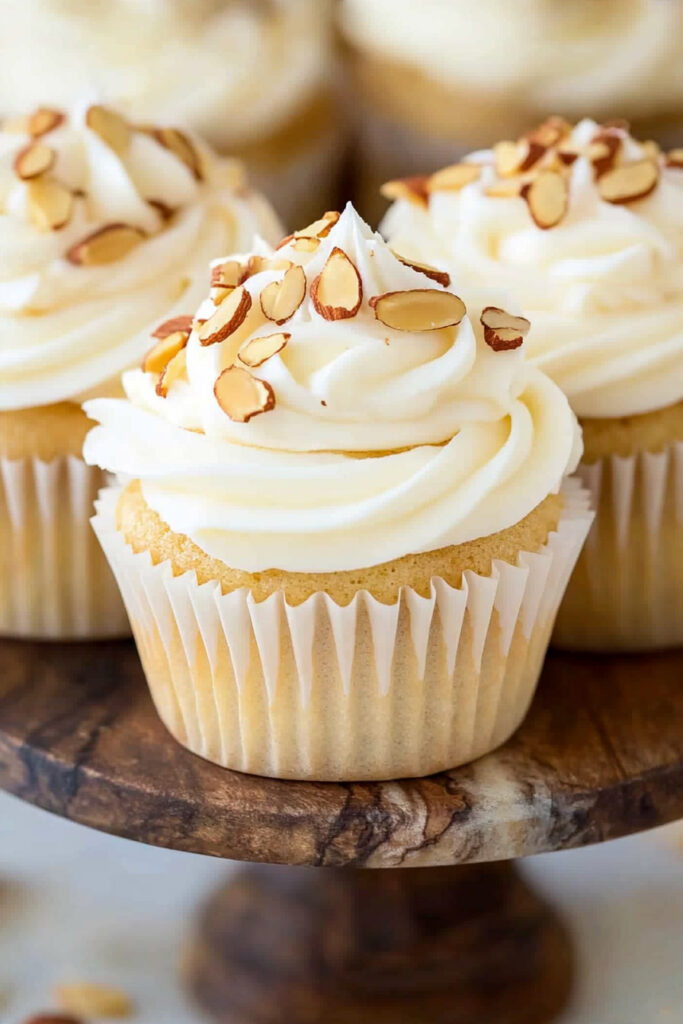 Serving Tips Almond Amaretto Cupcakes