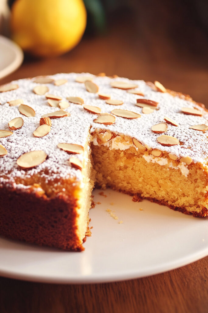 Serving Tips Lemon, Ricotta, and Almond Flourless Cake