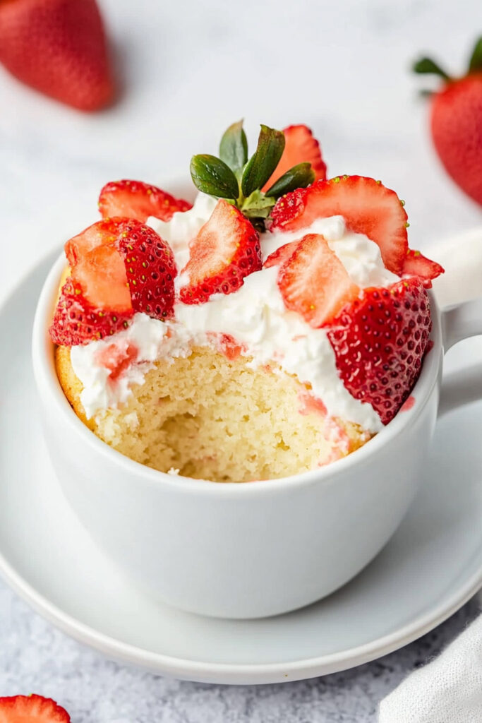 Topping Ideas Strawberry Mug Cake