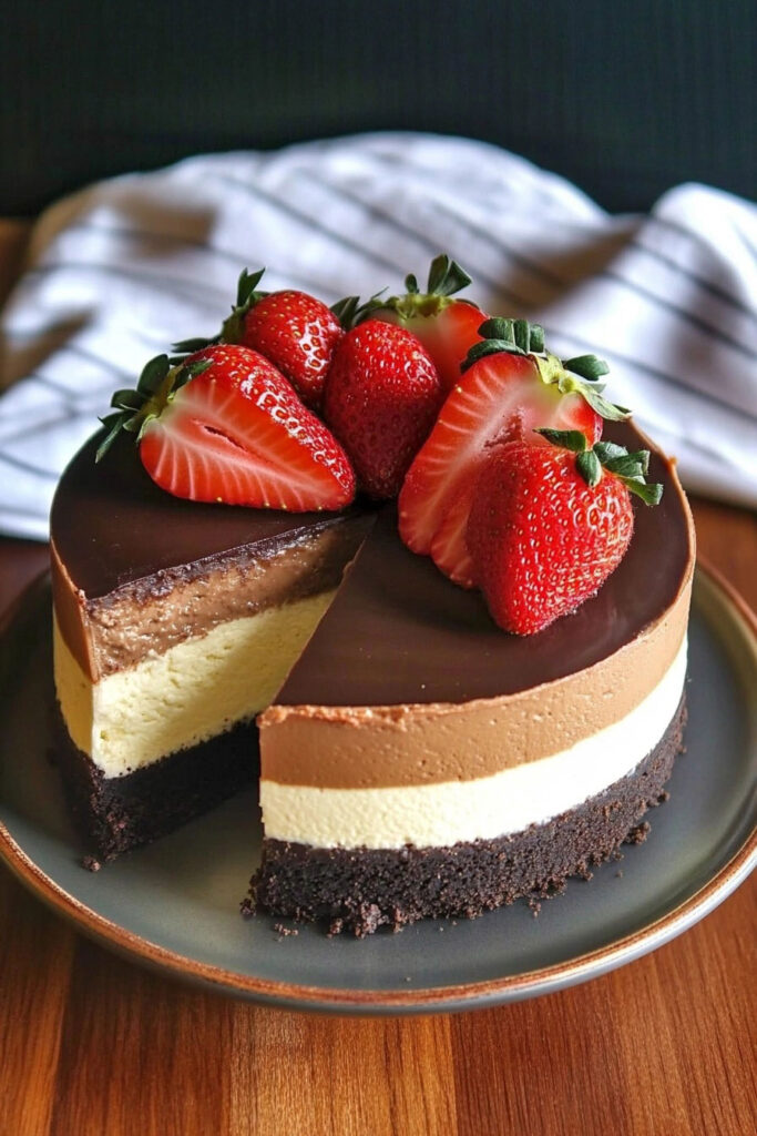 Triple Layer Cheesecake