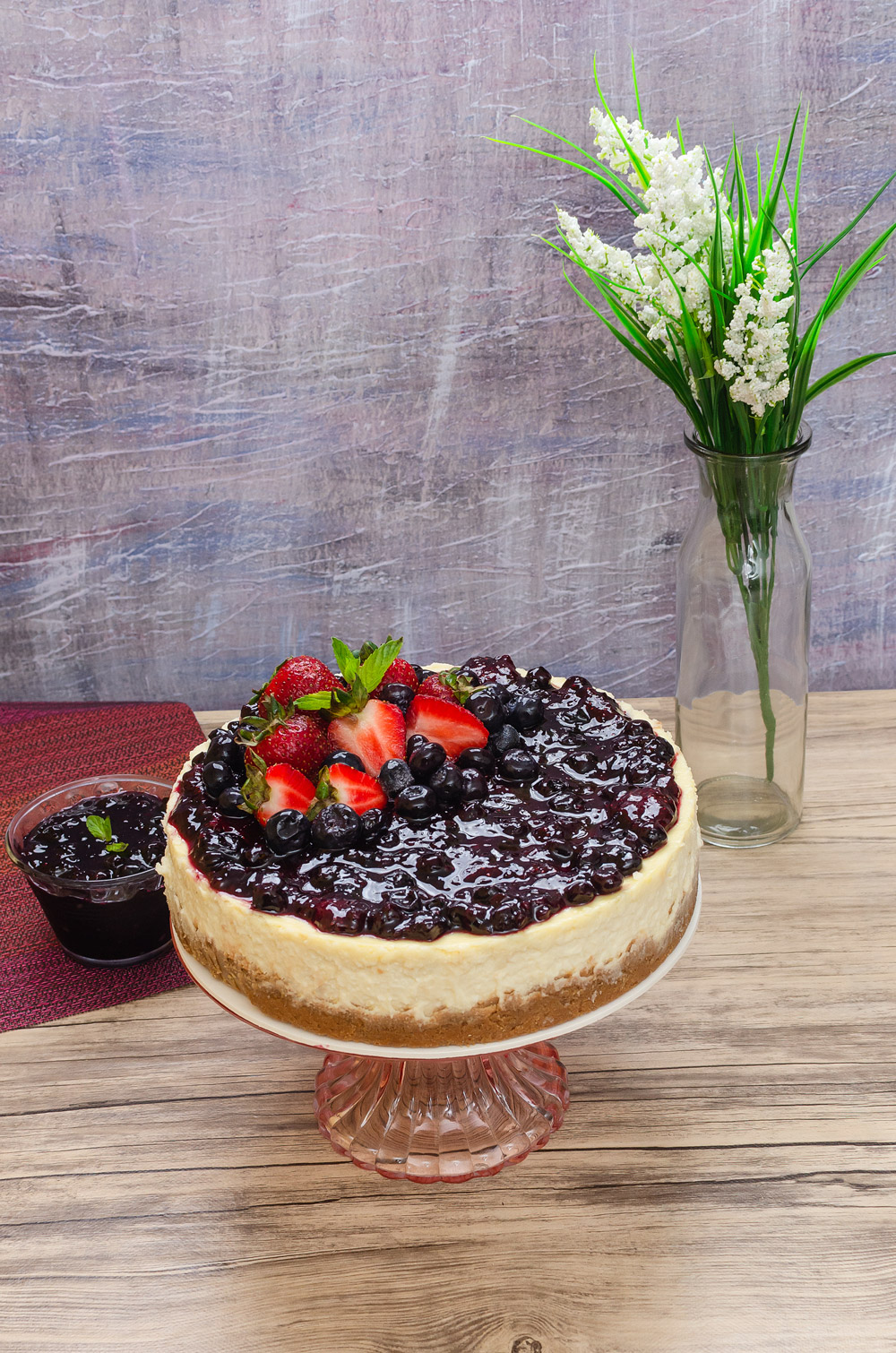 Berry Topped New York Cheesecake