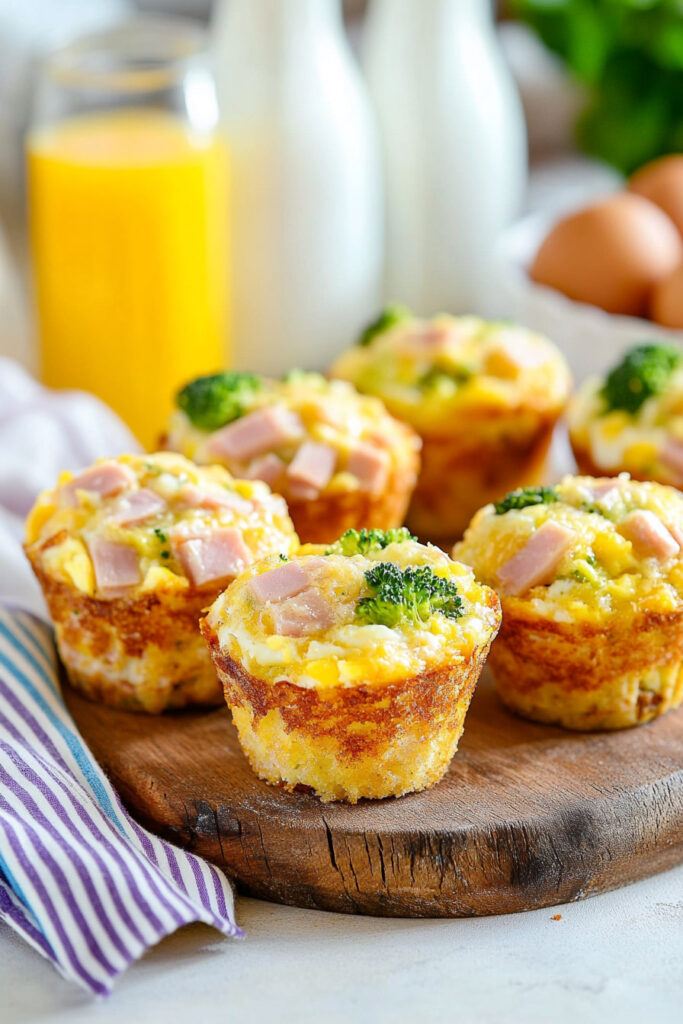 Breakfast Muffins with a Hash Brown Crust