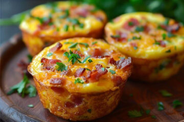 Cheddar & Veggie Breakfast Egg Muffins