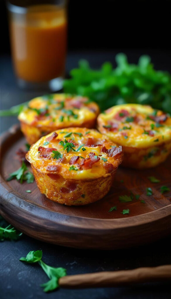 Cheddar & Veggie Breakfast Egg Muffins