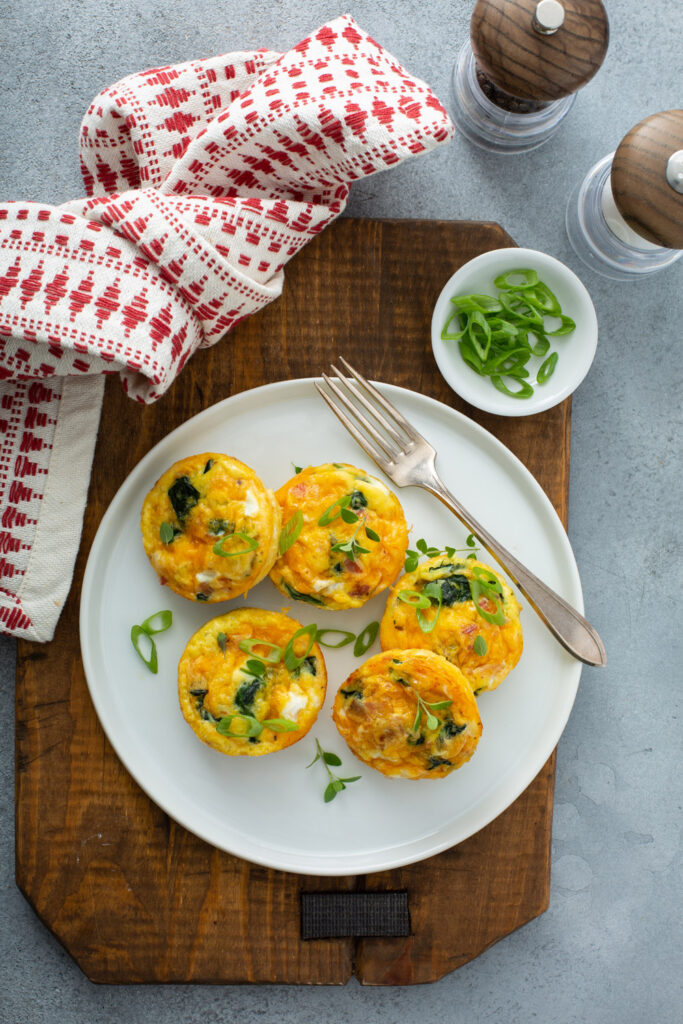 Cheesy Veggie Egg Bites