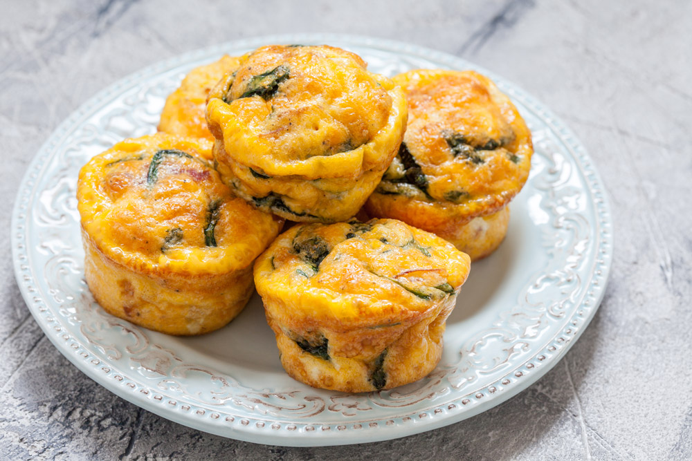 Cook Spinach and Cheese Egg Muffins