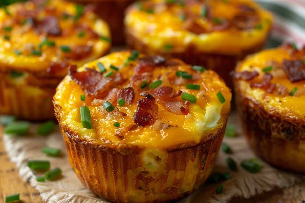 Customizations Cheddar & Veggie Breakfast Egg Muffins