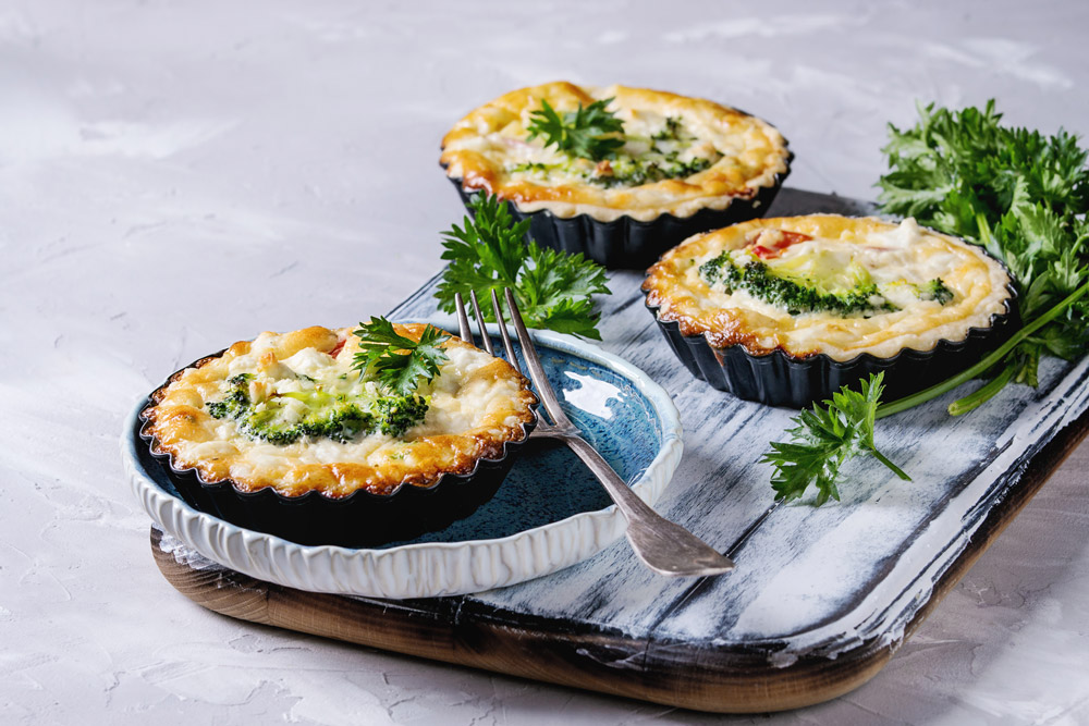 Customizations Mini Broccoli and Cheese Quiches