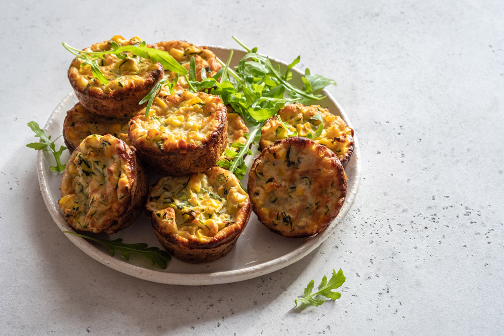 Customizations Zucchini and Corn Egg Muffins