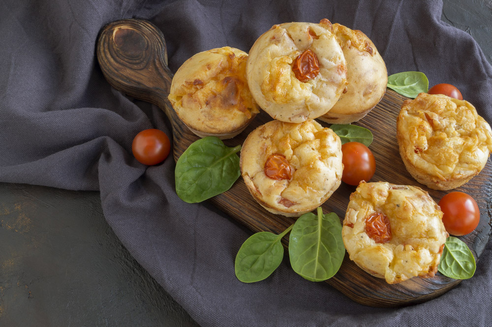 How to Serve  Savory Cheese and Tomato MuffinsSavory Cheese and Tomato Muffins