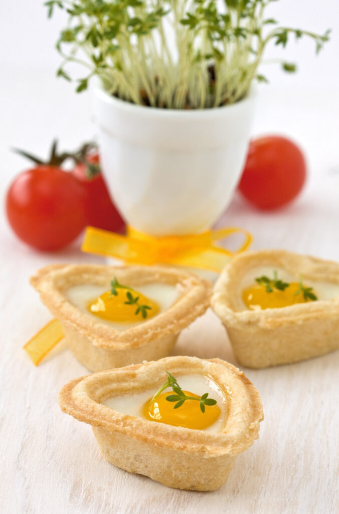 Instructions Mini Egg and Herb Tartlets