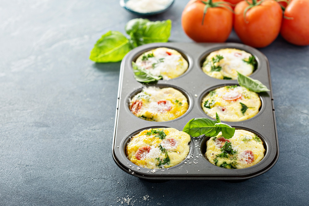 Instructions Mini Vegetable Frittata Muffins