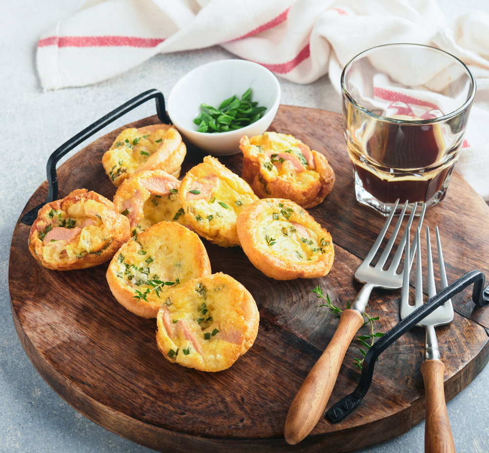 Instructions Savory Egg Muffins with Cheese and Green Onions