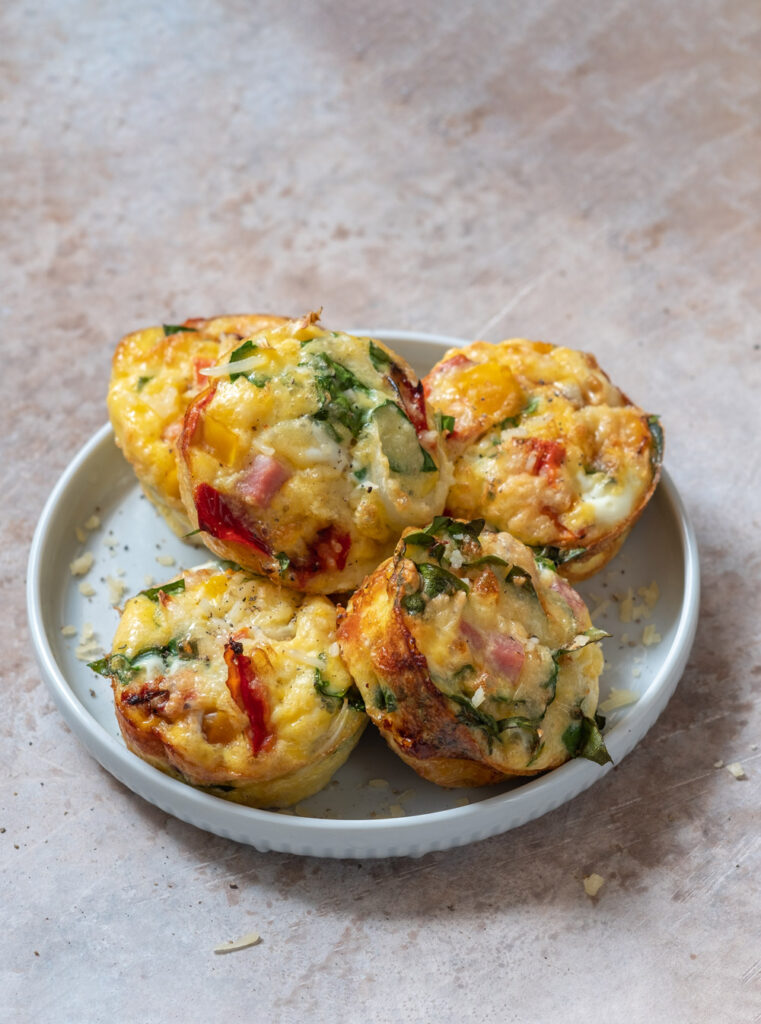 Instructions Vegetable & Cheese Egg Muffins