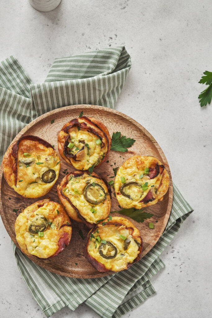 Jalapeño Egg Muffins with Cheese