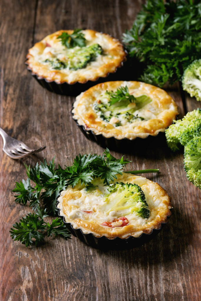 Mini Broccoli and Cheese Quiches Recipe