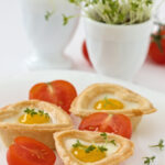 Mini Egg and Herb Tartlets