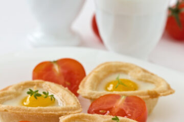 Mini Egg and Herb Tartlets