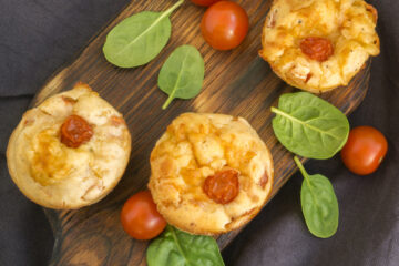 Savory Cheese and Tomato Muffins