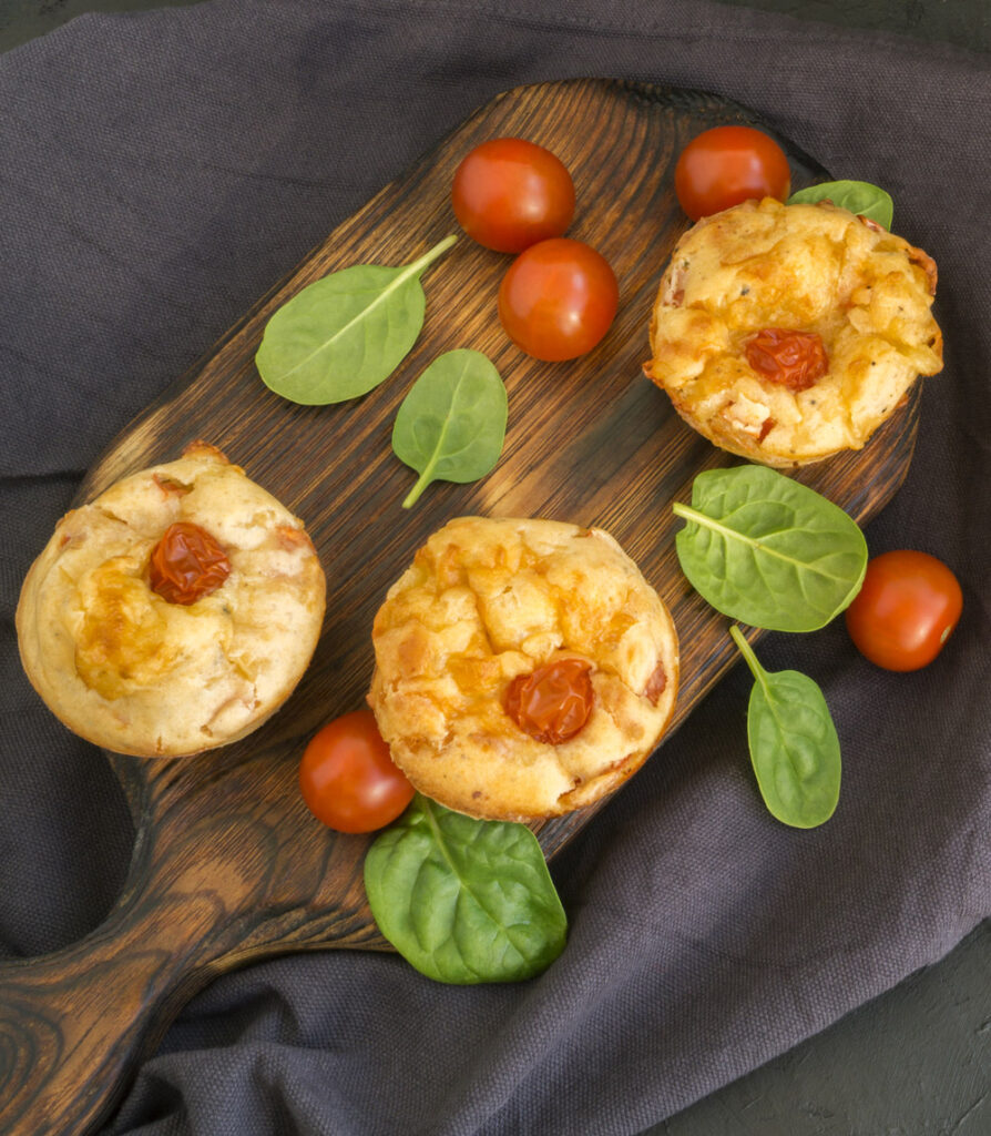 Savory Cheese and Tomato Muffins