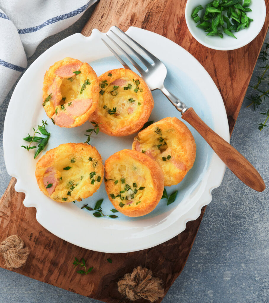 Savory Egg Muffins with Cheese and Herbs