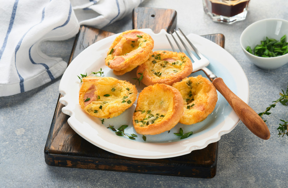 Savory Egg Muffins with Cheese and Herbs Recipe