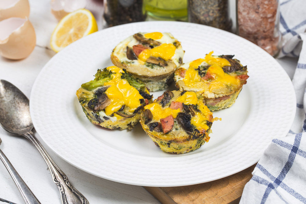 Serving Vegetable Egg Muffin Cups