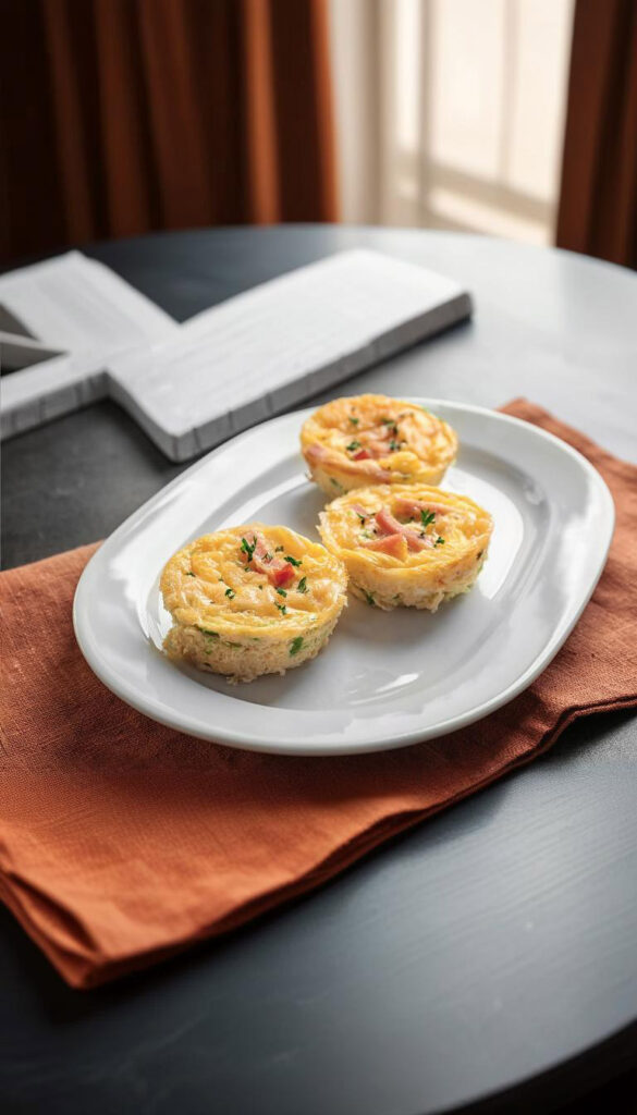 Serving Veggie-Packed Breakfast Egg Cups